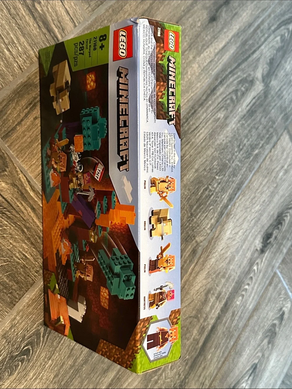 New Sealed Retired LEGO Minecraft #21168 The Warped Forest 287pcs Piglin Hoglin